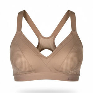 Lululemon Awake To Lace Tan Bra with Supportive Racerback Sz 34D